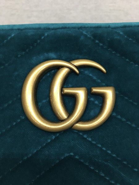 GUCCI　ショルダーバッグ GGマーモント/ベルベット/チェーンショルダーバッグ/447632