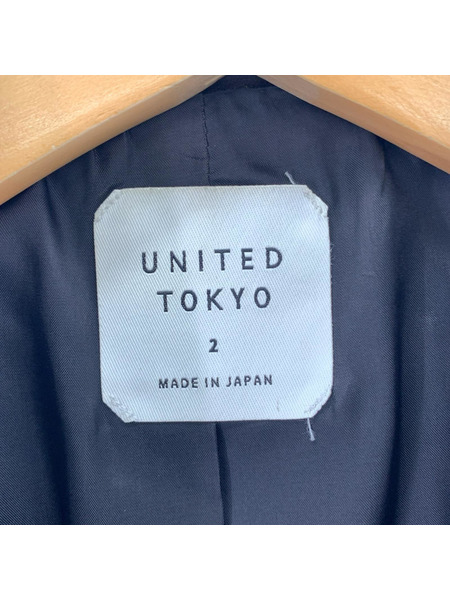 UNITED TOKYO ライダース 牛革 ダブルライダース 黒