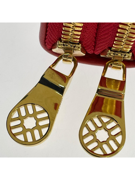 muta ガルーシャ ダブルジップウォレット レッド