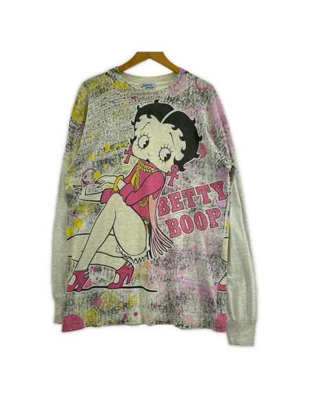 長袖Tシャツ・カットソー Betty Boop USA製 フルーツボディ (L)[値下]