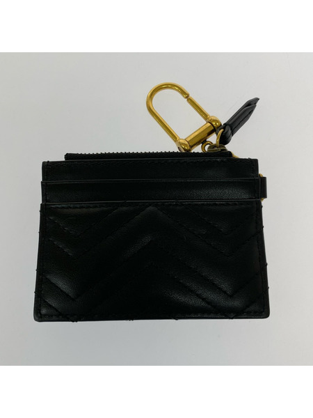 GUCCI GGマーモント ブラック カードケース GUCCI ブラックレザー カードケース