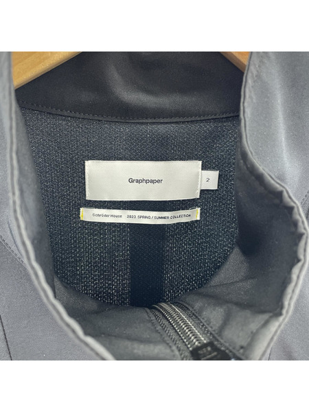 Graphpaper  Semi-Dull Poplin Stand Col lar Blouson ブラック 2