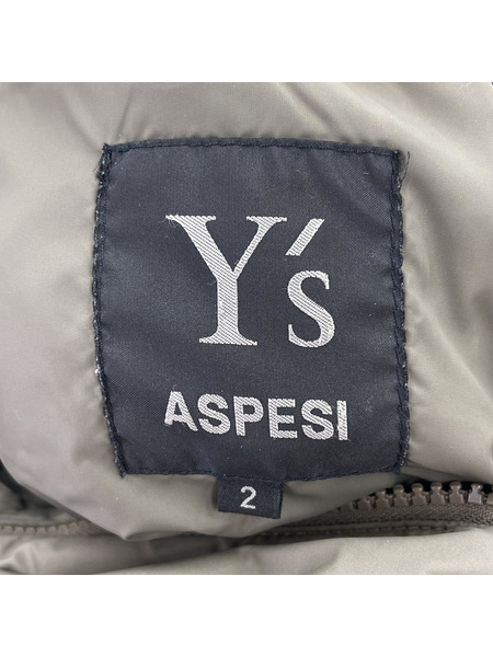 Y's×ASPESI 中綿フーデッドジャケット 2 カーキ系 MZ-C93-692