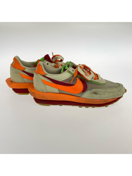NIKE スニーカー Sacai CLOT LD Waffle Orange 27.0cm