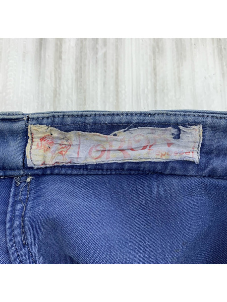 OLD・VINTAGE パンツ OKOK フレンチワーク モールスキン 青(36)