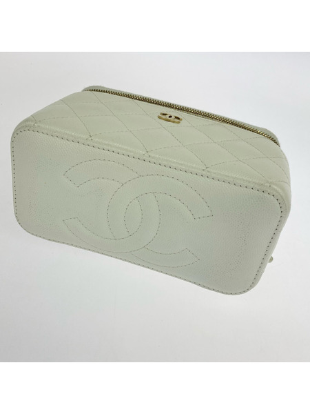 CHANEL キャビアスキン バニティ チェ-ンバック