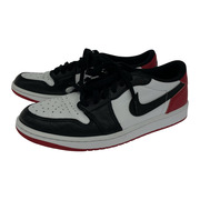 NIKE スニーカー AIR JORDAN 1 LOW BLACK TOE size27.5