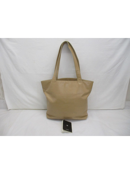 トートバッグ ココマーク 型押し ベージュ
