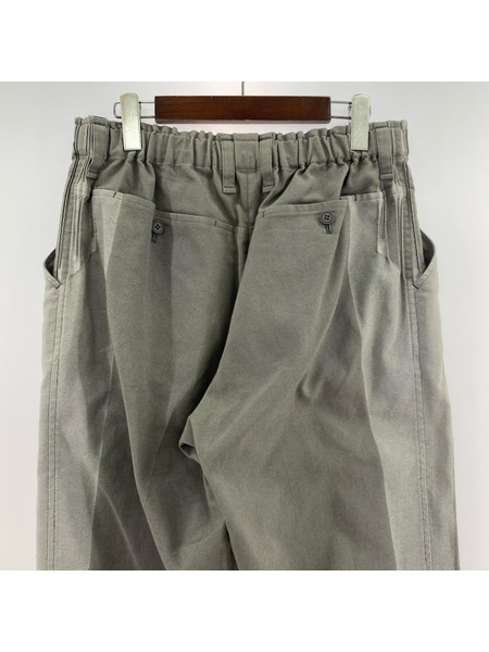 ISSEY MIYAKE パンツ A-POC ABLE サイドラインプリントパンツ グレー