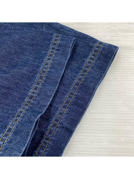 DIESEL D-PAROSHORT Dロゴ刺繍 デニムシャツ XL インディゴ