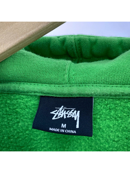 STUSSY パーカー（ジップアップ） シャドーマン 緑