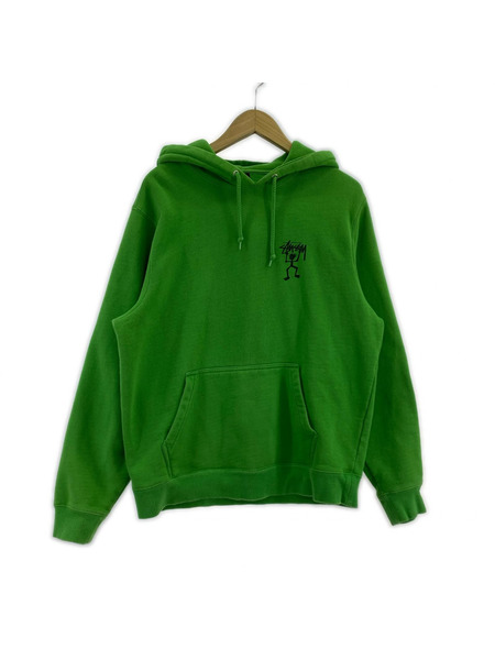 STUSSY パーカー（ジップアップ） シャドーマン 緑