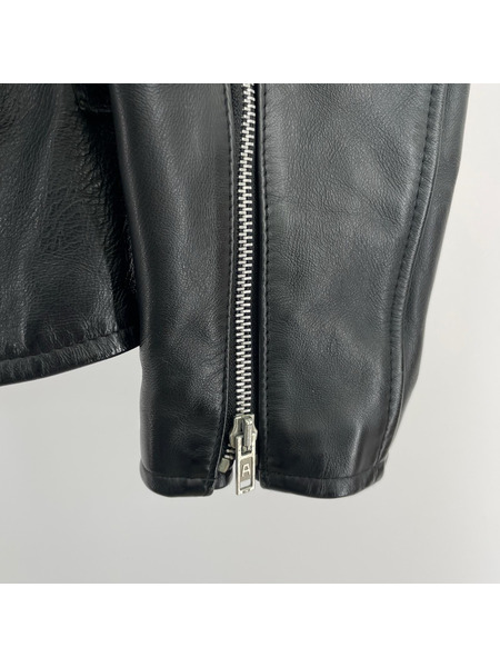 666 ジャケット 666 シングルライダースジャケット BLK 40