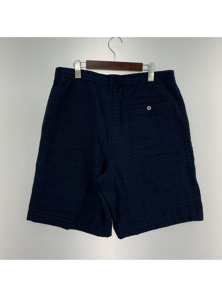 パンツ Caledoor チェックショーツ L ブルー