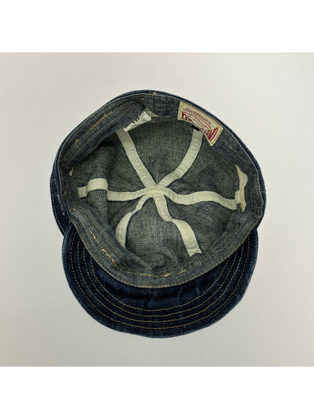 キャップ ONE-PIECE OF ROCK WWⅡ denim cap インディゴ