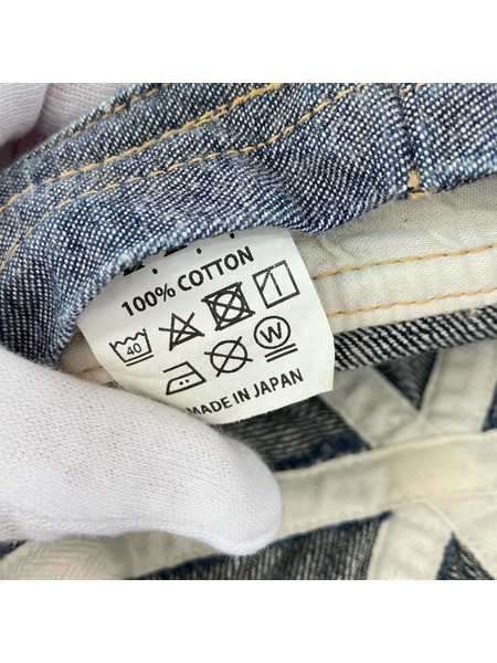 キャップ ONE-PIECE OF ROCK WWⅡ denim cap インディゴ