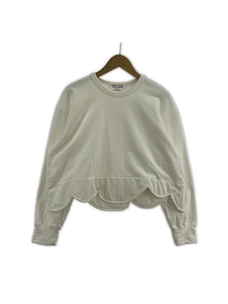 COMME des GARCONS スウェット・トレーナー ホワイト/RI-T007[値下]