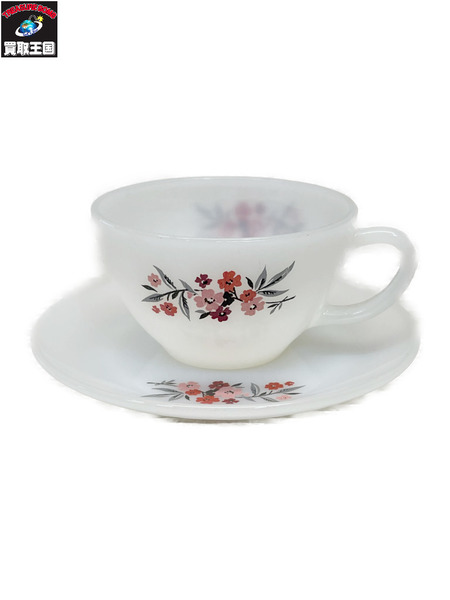  Fire-King プリムローズ ティーカップ＆ソーサー セット