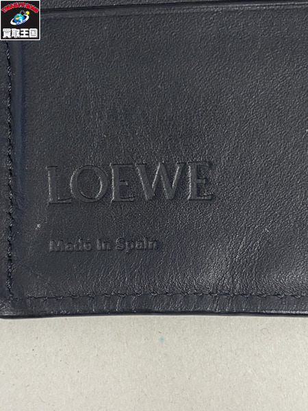 コンパクトウォレット LOEWE bi fold wallet アナグラム 黒