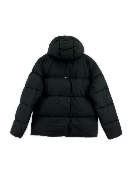 TOMMY HILFIGER ジャケット ナイロン 中綿 フーデッドジャケット 黒