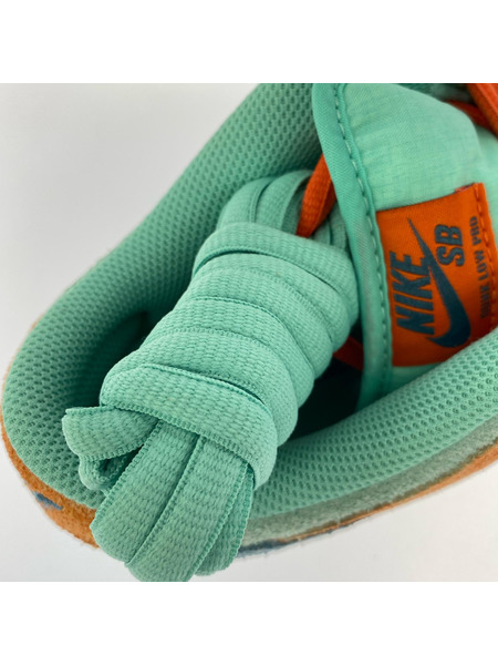NIKE SB Dunk Low Pro PRM Orange and Emerald Rise (26.5)