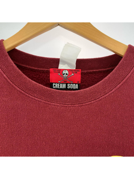 cream soda スウェット・トレーナー 赤
