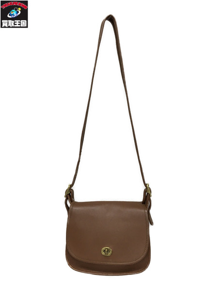 COACH　ショルダーバッグ レザー 茶
