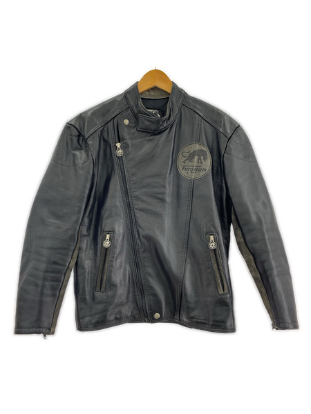 OLD・VINTAGE ライダース Furygan フランス製 レザー (M) 黒
