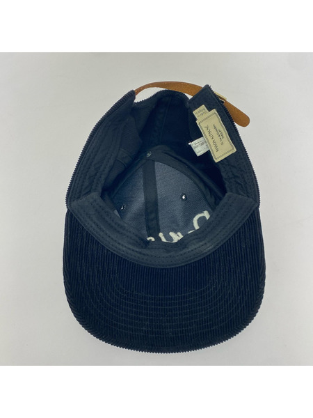 MAISON KITSUNE Parisien コーデュロイキャップ ブラック