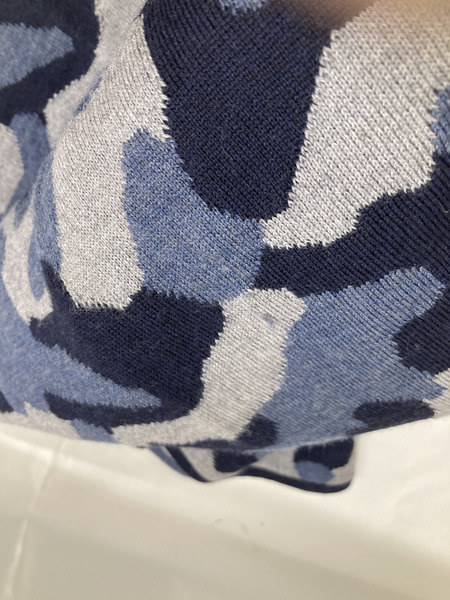 LV エシャルプ ミリタリー カモフラ 青