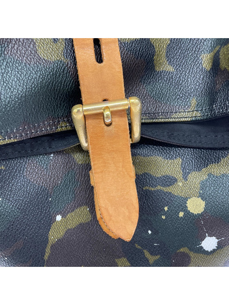 GENTIL BANDIT ペンキ カモフラ レザー リュック