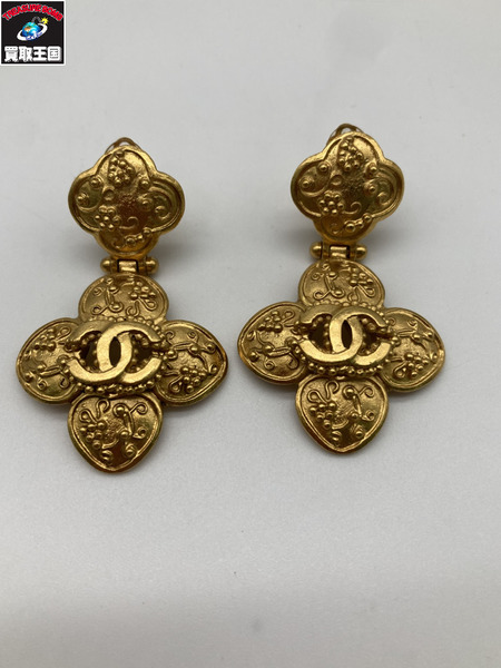 CHANEL シャネル ココマーク イヤリング 96 A 刻印 ゴールドカラー