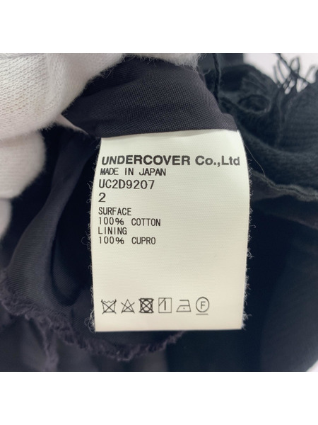 UNDERCOVER ジャケット コットンジップアップブルゾン BLK 2
