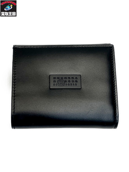 MM6 カーフレザー コンパクトウォレット 黒 SA6UI0030