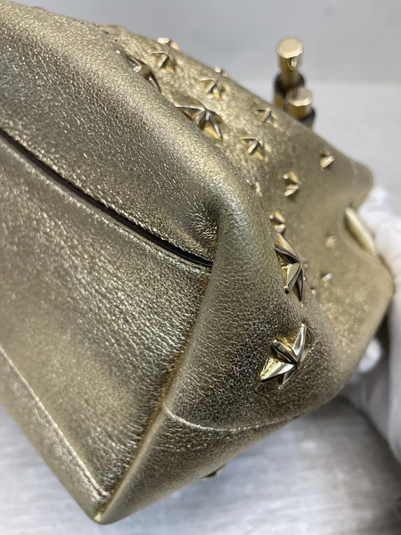JIMMY CHOO ボンボンスター バゲット2WAYバッグ ゴールド