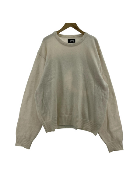 STUSSY ニット・セーター 8BALL SPRAY SWEATER モヘア混 (XL)