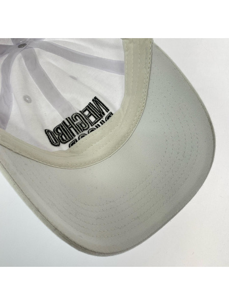 NEIGHBORHOOD キャップ ロゴキャップ/白
