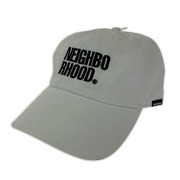 NEIGHBORHOOD キャップ ロゴキャップ/白