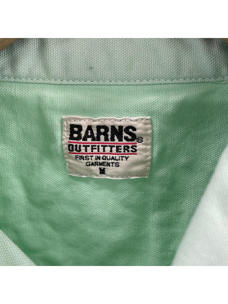 BARNS OUTFITTERS 長袖シャツ OX REGULAR LS SHIRT 緑 M