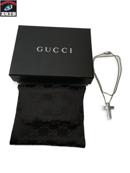 GUCCI グッチ クロスネックレス SV925 シルバー