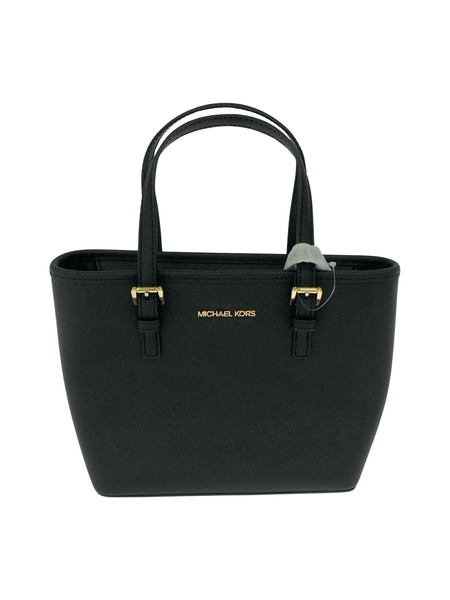 MICHAEL KORS ブラック レザートートバッグ MICHAEL KORS マイケルコース トートバッグ レディース VOYAGER