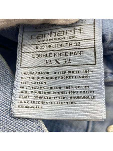 Carhartt デニム・ジーンズ WIP DOUBLE KNEE PANT I029196 32 ブルー