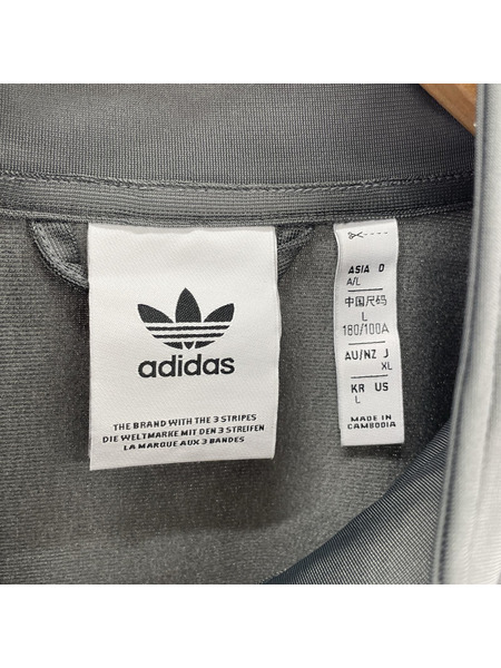 adidas　トラックジャケット　グレー　XL IX6434
