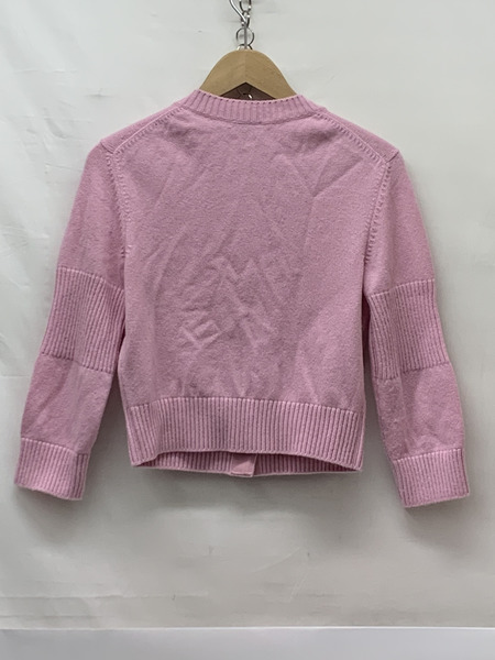 CHANEL ターンロックボタン ニット カーディガン Size34 ピンク 本体のみ シャネル ココマーク カシミヤ カシミア