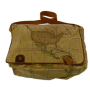 PRIMA CLASSE ショルダーバッグ 地図柄メッセンジャーバッグ