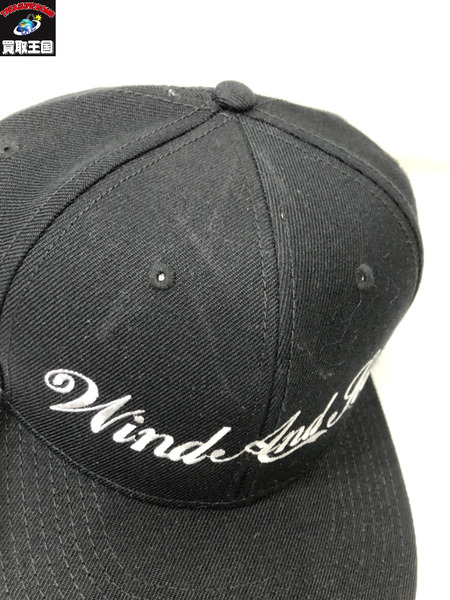 WIND AND SEA/Snap Back Cap/黒/ブラック/ウィンダンシー/キャップ/メンズ/帽子[値下]