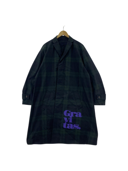 kolor ソノ他 19SS チェックプリントコート