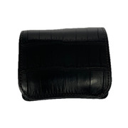 WILD SWANS 小銭入レ・コインケース palm v2 クロコレザー 黒