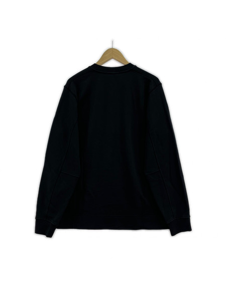STONE ISLAND 25SS SWEATSHIRT ロゴ刺繍クルーネックスウェット M 黒  タグ付