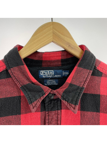 POLO RALPH LAUREN FARRELL インド製 裏キルトバッファローチェック ヘビーネルシャツ